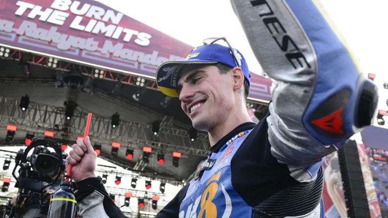 Pebalap muda asal Spanyol, Fermín Aldeguer, raih finis pertama di MotoGP Mandalika 2025. (Foto: istimewa)