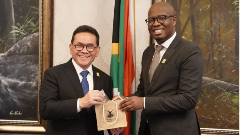 Mendag Budi Santoso dan Wamendag Afsel di TIMM G20, Bahas Penguatan Kerja Sama Perdagangan. (Foto: dok. Kemendag) 