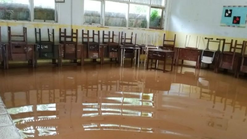 Sejumlah ruangan sekolah di Provinsi Aceh direndam banjir sampai 70 cm. (Foto: dok.Istimewa)