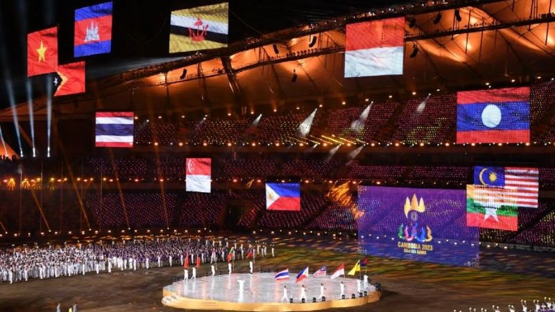 Suasana penutupan SEA Games 2023 di Morodok Techno National Stadium, Phnom Penh, Kamboja, pada 2023 silam. (Foto: dok. Istimewa)