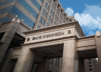 Tampak gedung Bank Indonesia dari depan. (istimewa)