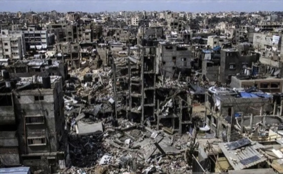 Kondisi Gaza setelah Sabtu pagi (27/12/2025) dibom oleh Israel yang melanggar gencatan senjata. (istimewa)