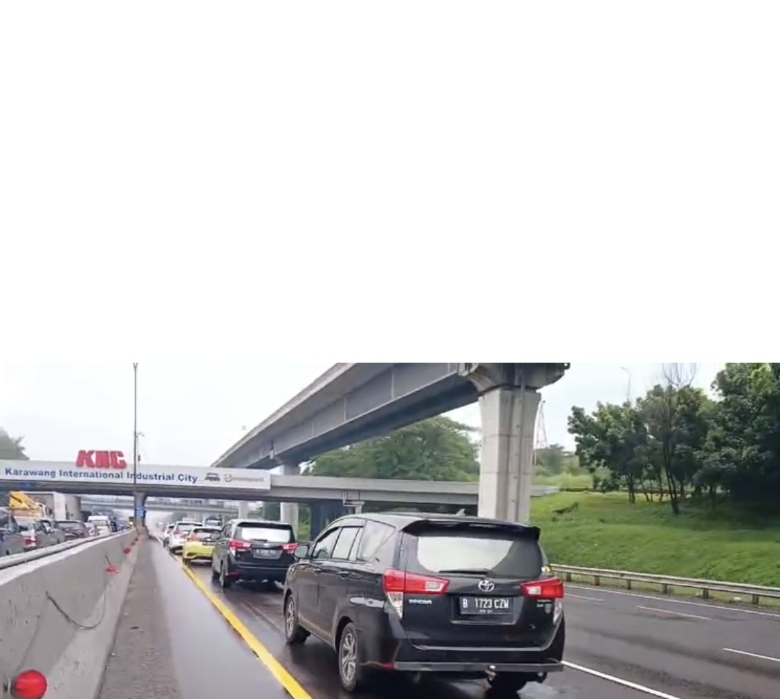 Kondisi jalan tol ruas Jakarta-Cikampek. (dok Jasa Marga)