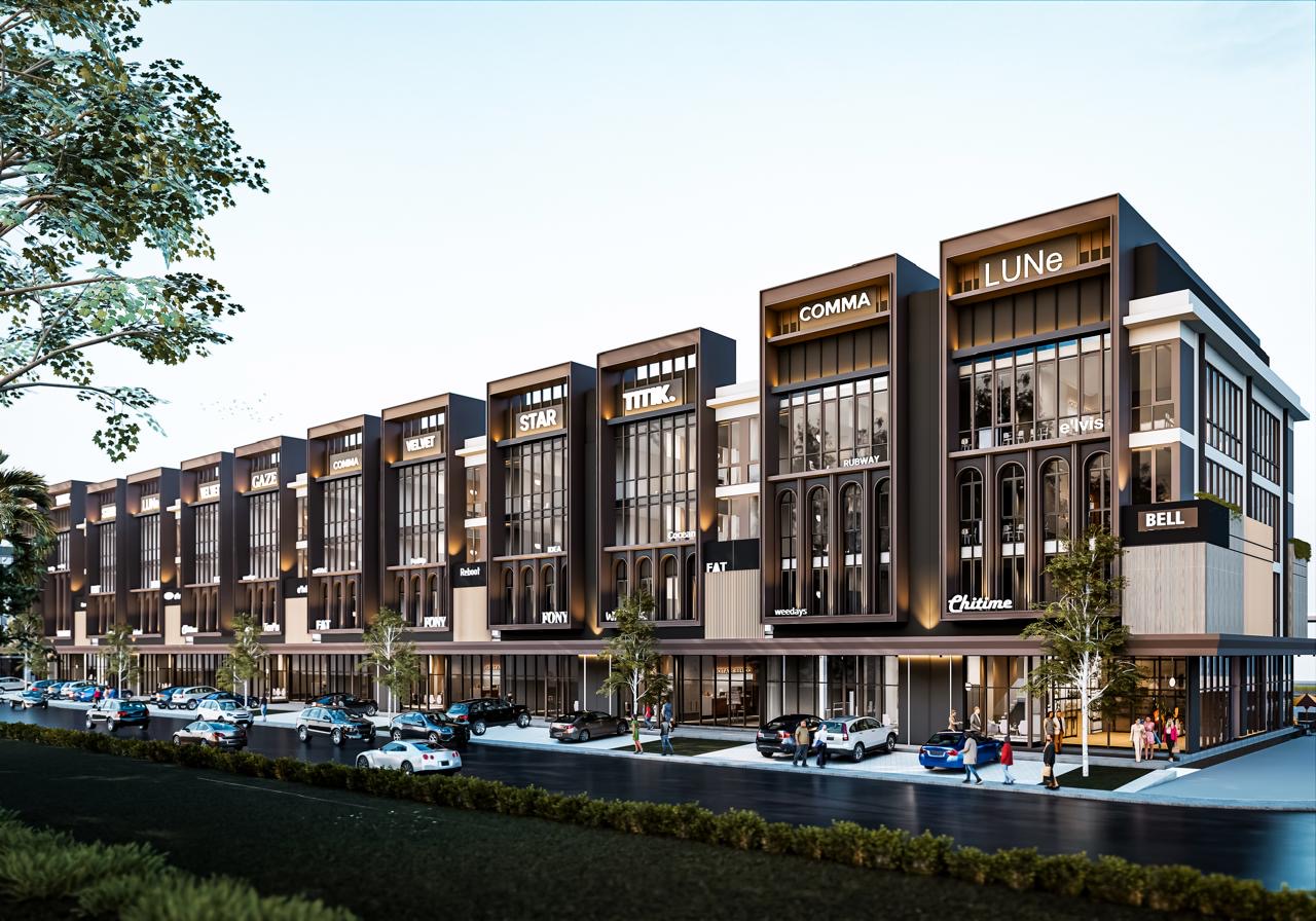 Rencana tampilan bagian depan komplek perkantoran hijau di Kelapa Gading, Jakarta Utara. (Dok Artha Graha Network) 