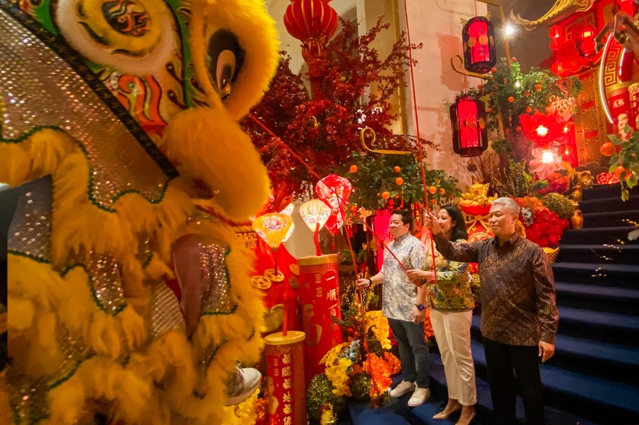 Suasana perayaan Lunar New Year di Hotel Borobudur, Jakarta. (dok Artha Graha Peduli) 