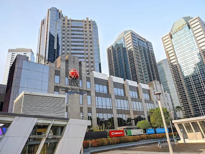 Tampak kantor Bursa Efek Indonesia (BEI) di Jakarta. (istimewa) 