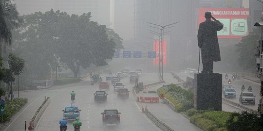 Ilustrasi Jakarta diguyur hujan. (Dok Warta Lentera) 