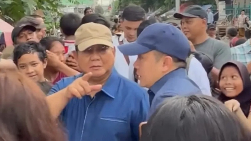 Presiden Prabowo Subianto saat mengunjungi warga di bantaran rel Senen, Jakarta Pusat, Kamis (27/3/2026). Presiden pun menginstruksikan agar dilakukan percepatan penataan kawasan di sekitar jalur rel. (Foto: Istimewa)