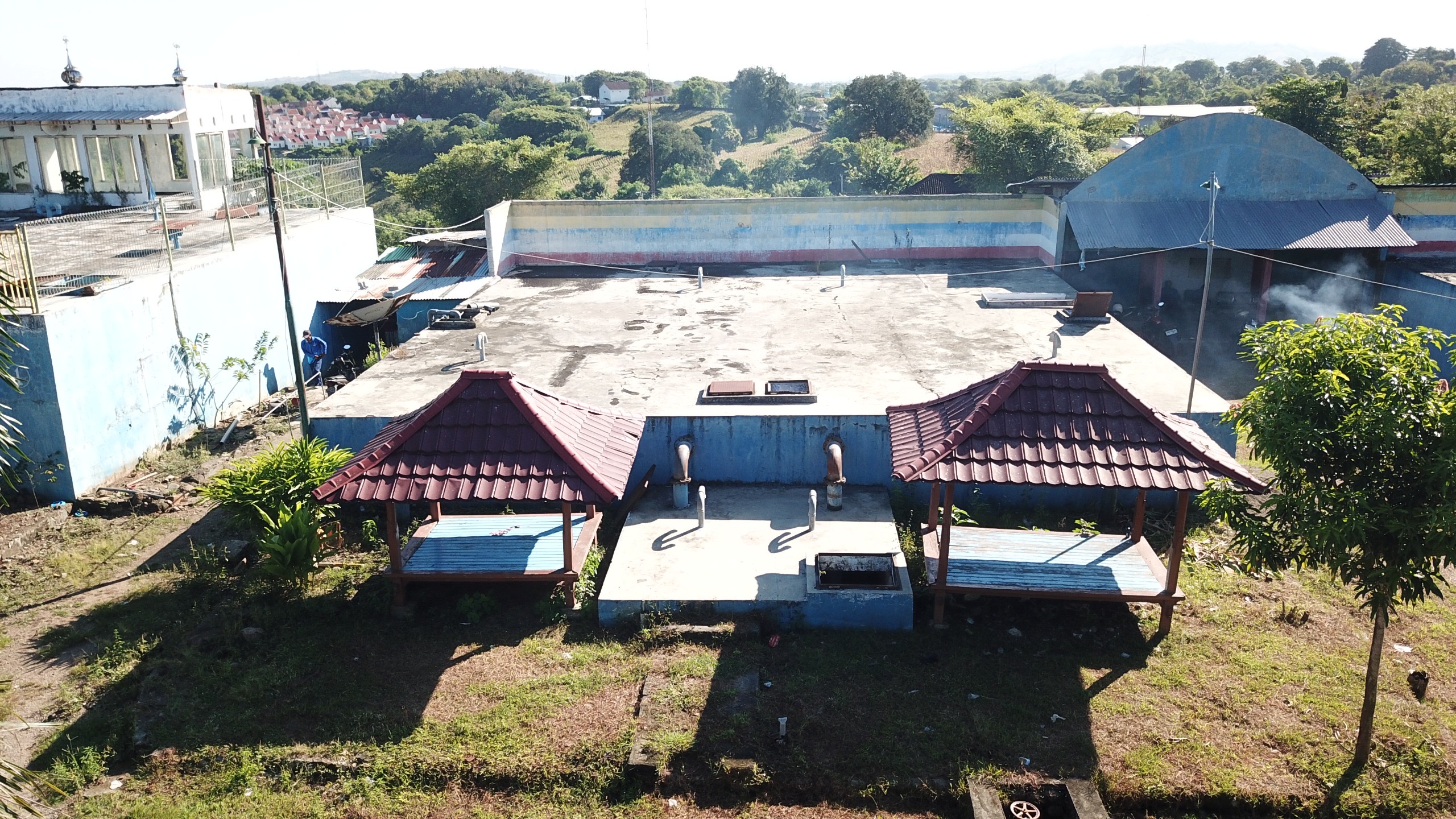 Tampak udara fasilitas air bersih di Sumbawa, NTB. (dok Kementerian PU) 