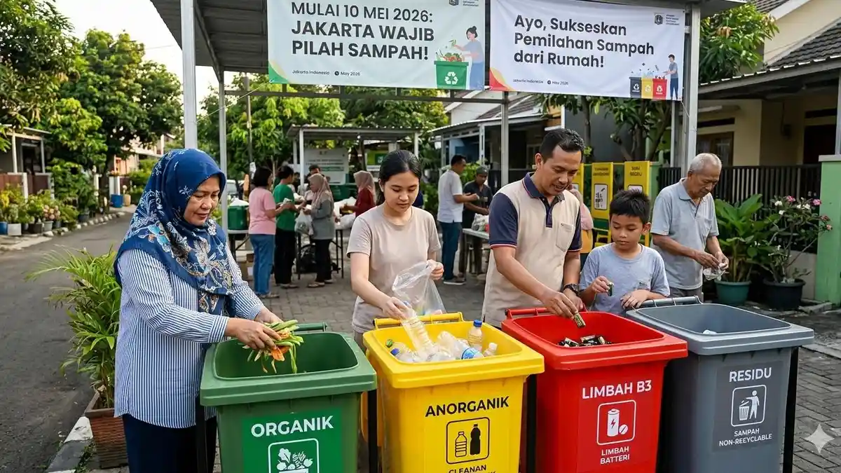 Mulai 10 Mei Warga Jakarta Wajib Memilah Sampah Dari Rumah